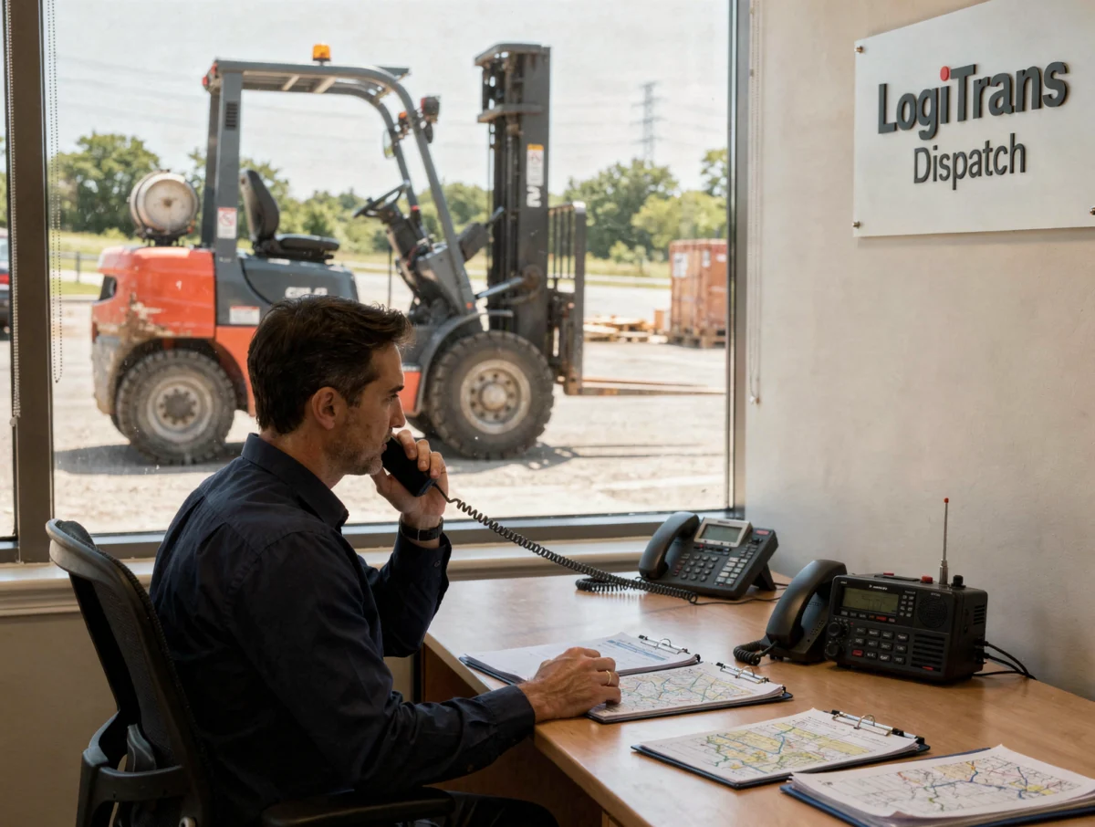 Alquiler de montacargas en Bogotá: lo que tu empresa sí debe revisar antes de contratar 6 Coordinador logístico atendiendo una llamada con una operación de fondo