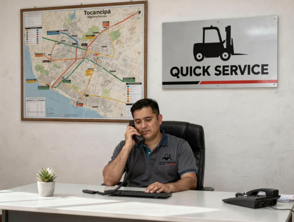 Alquiler de montacargas para empresas en Tocancipá con salida rápida desde Calle 2 9f 81 1 Atención al cliente en oficina de montacargas en Tocancipá