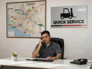Atención al cliente en oficina de montacargas en Tocancipá